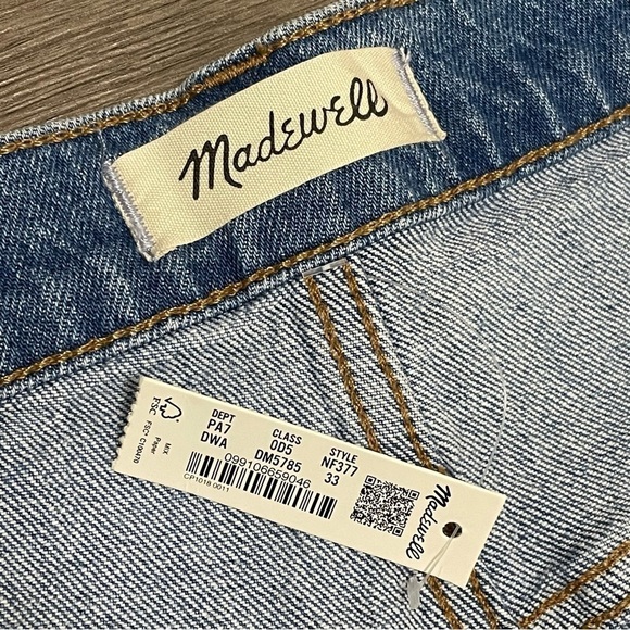 MADEWELL The Perfect Vintage Flare Jean Blue Delavan Wash Sz 33 NWT 90's - Picture 6 of 10